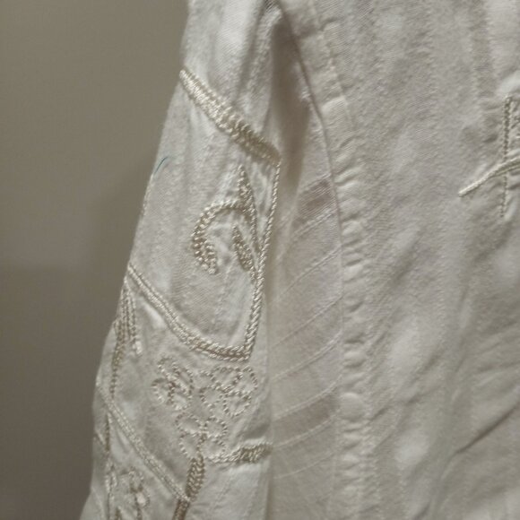 ENGLISH LAUNDRY LUXURY SHORT SLEEVE MEN'S SHIRT EMBROIDERED CREAM SIZE XL - Picture 4 of 8